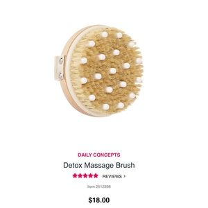 Daily detox massaging brush